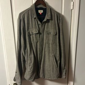 Marine Layer signature lined camping shirt, brown